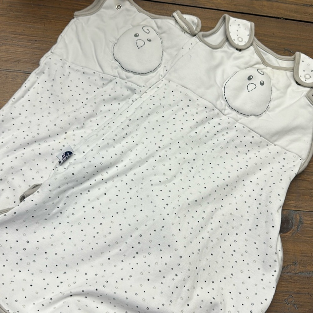 Nested bean zen sleep sacks x 2 size small 0-6 months